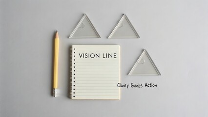 Minimal Arrangement Of Transparent Triangles and Vision Line on Paper