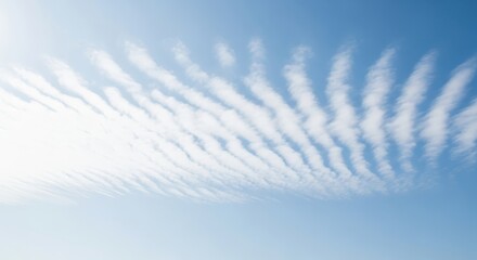 Clear Midday Blue Sky with Gently Flowing Clouds