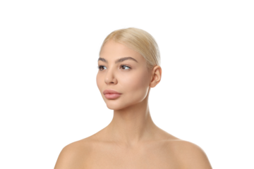 Skincare techniques for radiant skin, isolated on white, PNG