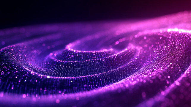 An algorithmic swirl resembles a digital galaxy symbolizing complexity data flow and the beauty of structured information representing abstract technology and futuristic computational design