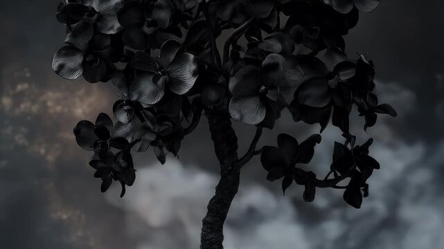 Black Orchid on Dark.