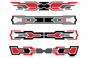 Dynamic  graphic elements with sharp angles for modern design projects