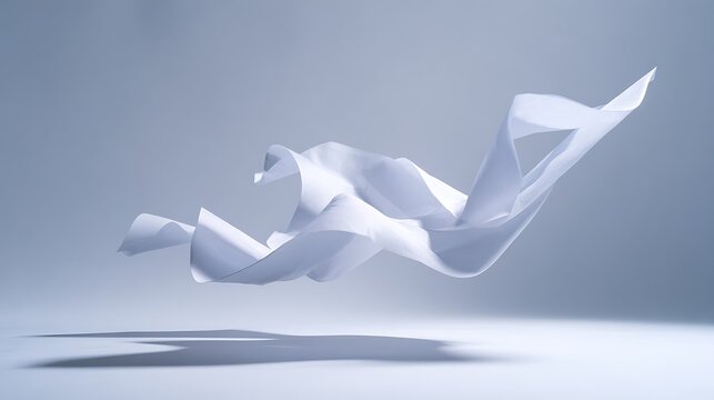 White paper floating in mid-air represents “an idea that is being formed.”