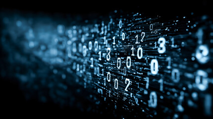 Abstract Digital Data Stream Technology Background