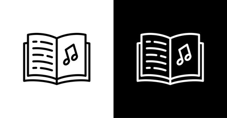 Lyrics  White Icon Set Design