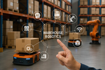 Warehouse robotics enable intelligent management and automation to optimize inventory and logistics technology driven efficiency in a modern fulfillment environment