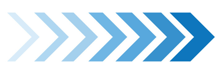 colourful arrow. dynamic moving arrow representing speed, acceleration, fast. transparent png and vector illustration.