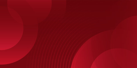 Abstract red circles gradient background. Modern circle dynamic shapes. Creative trend design. Vector illustration.