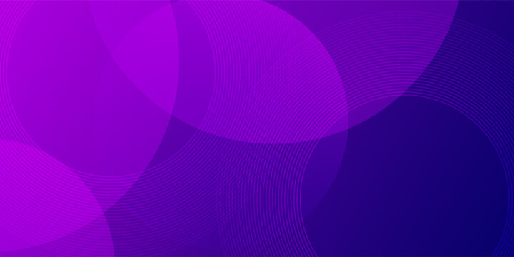 Minimalist circle purple color geometric background. Lines circle element purple fluids. Modern concept design. Vector illustration.