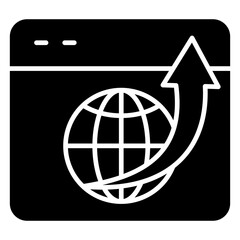 Web Traffic Glyph Icon
