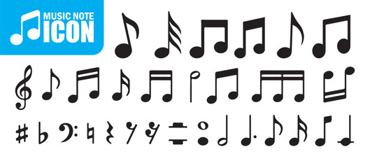 Music Notes, Symbols, and Clefs Comprehensive Set