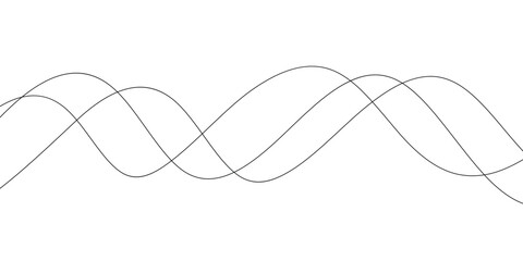 abstract creative three wave line design for background, banner, poster.