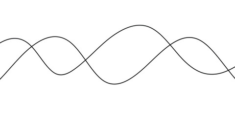 abstract creative two wave line design for background, banner, poster.
