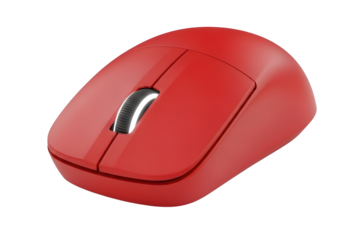 wireless mouse isolated on transparent background for computer usage and work