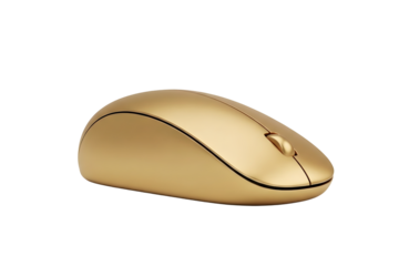wireless mouse isolated on transparent background for computer usage and work