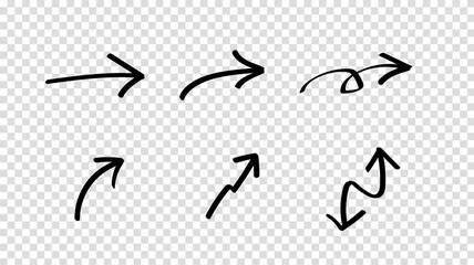 Set Of Arrow, Double Direction Arrow, Set Of Hand Drawn Doddle, Hand Drawn Doddle Arrow, Double Headed Arrow