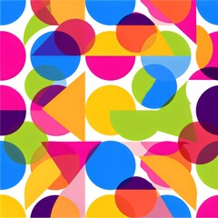 Obraz premium Retro 60s Abstract Shape Background