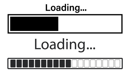 Two Loading Progress Bars indicator buffering