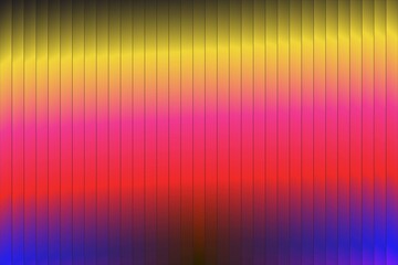 Vibrant vertical stripes of color transitioning through a rainbow spectrum isolated on white background