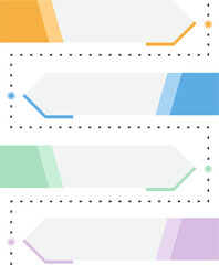 Infographic Presentation Arrow Label, Vector Flat Infographic Element, Infographic Elements for Process Charts, Workflow, Step-by-Step Layout, and Business Presentation.