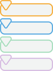 Infographic List Label Arrow, Vector Flat Infographic Element, Infographic Elements for Process Charts, Workflow, Step-by-Step Layout, and Business Presentation.