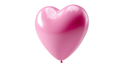 Pink Heart Balloon of Love: A radiant, pink heart-shaped balloon floats with elegance, symbolizing affection, love, and joyous celebration.