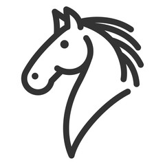 Vector icon head great equestrian themes animals famrlated content designs