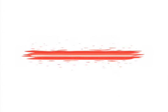 Red laser beam light creating a dynamic glow effect. Glowing sci-fi energy line or cutting plasma streak on transparent background - Powered by Adobe