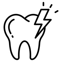 Obraz premium Tooth Pain Icon Element For Design
