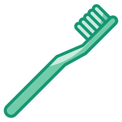 Toothbrush Icon Element For Design