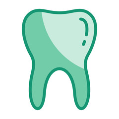 Molar Tooth Icon Element For Design
