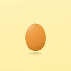 Illustration vector graphic of egg isolated on gradient background.
