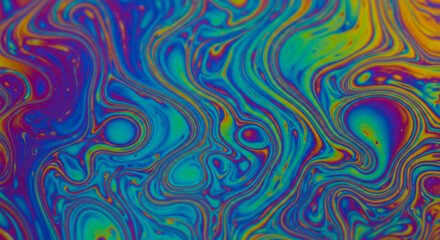 Vibrant Swirling Colors Create Mesmerizing Fluid Art Patterns Abstract Background