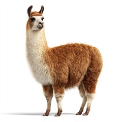 Obraz premium Detailed hyperrealistic image of a llama nature gigapixel scale studio background animal concept for seo impact