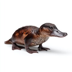 Fototapeta premium Detailed hyperrealistic image of a platypus in nature gigapixel standard scale stunning animal photography
