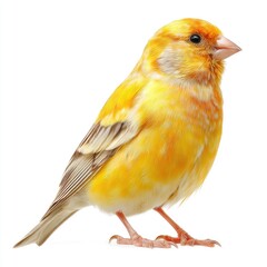 Vibrant canary bird close-up nature habitat hyperrealistic image detailed photography gigapixel standard scale