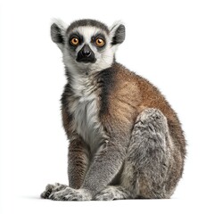 Obraz premium Captivating lemur portrait studio environment gigapixel image professional photography close-up view