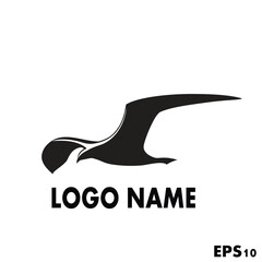 falcon logo design vector illustration