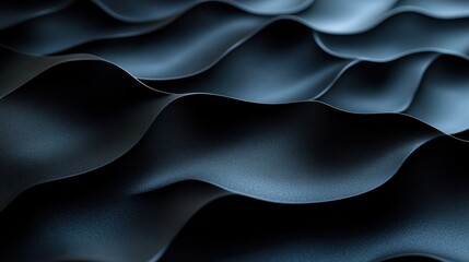 Obraz premium Abstract dark waves of draped fabric