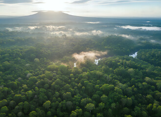 aerial view of the mountains