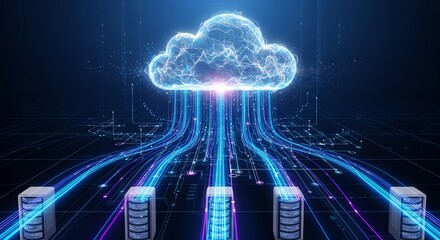 Cloud computing network with server infrastructure