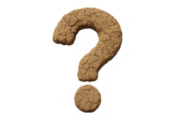 Question mark symbol forming from dry cracked earth representing environmental drought, crisis, water scarcity, and global warming