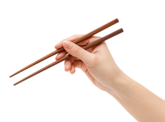 Hand Holding Chopsticks