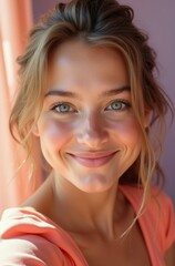 Cinematic Lifestyle Portrait — Soft Afternoon Selfie with Warm Light