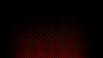 Abstract background with red zigzag lines on black, modern and elegant