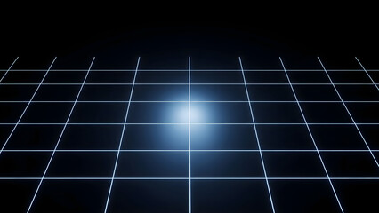 Soft glowing circuit board connections in pastel blue create a modern and minimal tech connectivity concept.