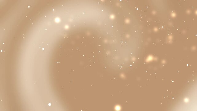 Swirling beigetan background with golden speckles. Suitable as luxury branding background, elegant design element or upscale product packaging backdrop.