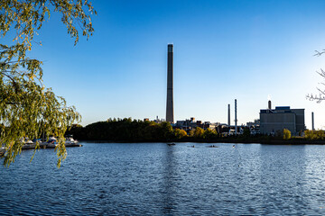 View of Ashbridges Bay in Toronto.
