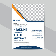 Corporate identity business flyer design template set