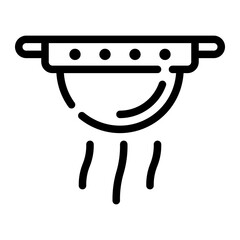 smoke detection line icon